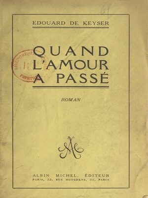 cover image of Quand l'amour a passé